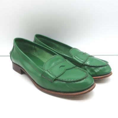 Prada Penny Loafers Green