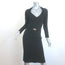 Roberto Cavalli Gold-Embellished Dress Black Pleated Stretch Jersey Size 42 NEW