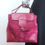 Tod's Joy Small Flap Hobo Raspberry Suede & Leather Shoulder Bag