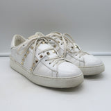 Valentino Rockstud Untitled Sneakers White Leather Size 39