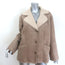 Velvet by Graham & Spencer Molly Luxe Sherpa Jacket Sand Faux Suede Size Small