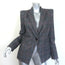 Veronica Beard Brock Dickey Jacket Dark Gray Checked Wool-Blend Size 10 NEW