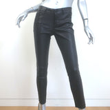 Vince Stretch Leather Skinny Pants Black Size 6