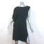 Vionnet Asymmetric One-Shoulder Dress Black Crepe Size 42