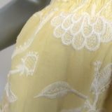 WAIMARI Paloma Smocked Embroidered Mini Dress