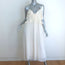 Zimmermann Textured Midi Slip Dress Cream Ruffled Chiffon Size 3