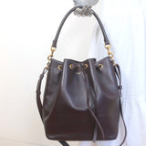 Saint Laurent Emmanuelle Large Bucket Bag Burgundy Leather Crossbody