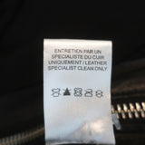 IRO Tara Leather Biker Jacket Black Size 38 Side-Zip Moto Jacket