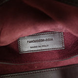 Saint Laurent Emmanuelle Large Bucket Bag Burgundy Leather Crossbody
