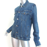 FRAME Jean Jacket Snomass Blue Stretch Denim Size Medium NEW