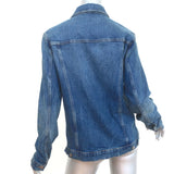 FRAME Jean Jacket Snomass Blue Stretch Denim Size Medium NEW