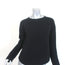 Helmut Lang Cashmere Sweater Black Textured Knit Size Small Crewneck Pullover