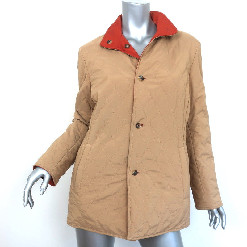 Loro Piana Reversible Twenty K Storm System Jacket Orange/Beige Size 42