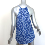 Joie Tank Top Tabo Deep Indigo Blue Ikat Print Jersey Size Small NEW