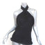 Gucci 2006 Beaded Halter Top Black Silk Chiffon Size 42 NEW