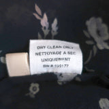 Ulla Johnson Top Anosha Navy Embroidered Floral Print Georgette Size 0