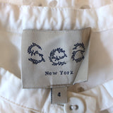 SEA Exploded Eyelet Sleeveless Top White Cotton Size 4