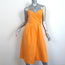 Three Graces London Midi Wrap Dress Martha Marigold Cotton Poplin Size 6