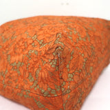 Valentino Glam Reversible Lace Tote Orange/Tan Large Crossbody Shoulder Bag