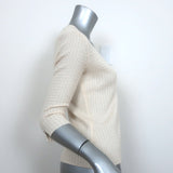 Autumn Cashmere Cardigan Ivory Size Small One-Button Sweater