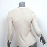 Autumn Cashmere Cardigan Ivory Size Small One-Button Sweater