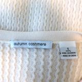 Autumn Cashmere Cardigan Ivory Size Small One-Button Sweater