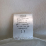 Theory Sleeveless Blouse Olim Cream Pleated Stretch Silk Georgette Size Petite