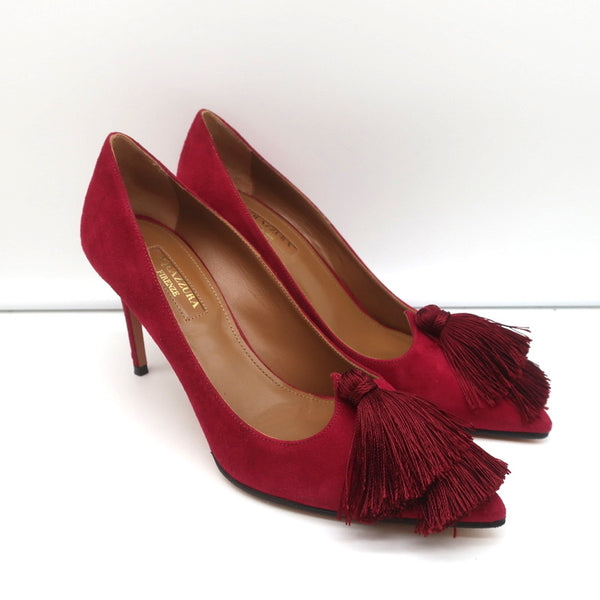 Red on sale tassel heels