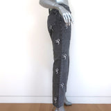 Off-White c/o Virgil Abloh Floral Print Jeans Gray Denim Size 25