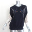 Stella McCartney Swallow Embroidered Sweatshirt Navy Size 36 Crewneck Pullover