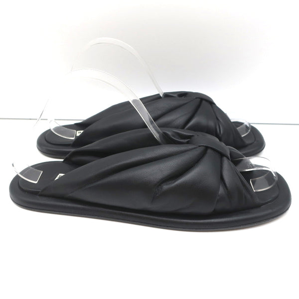 Balenciaga satin best sale slide sandals