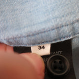 Isabel Marant Etoile Ruffle Wrap Dress Lelicia Chambray Size 34 Short Sleeve