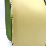 Valentino Glam Lock Rockstud Medium Flap Bag Green & Pink Leather Crossbody