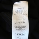 Christian Dior Short Sleeve Dress Navy Wool Crepe with Chiffon Insets Size US 6