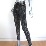 Gucci Acid Wash Skinny Jeans Faded Black Stretch Cotton Size 24 available at CelebrityOwned.com img_4