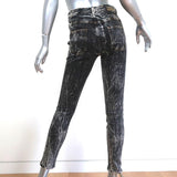 Gucci Acid Wash Skinny Jeans Faded Black Stretch Cotton Size 24 available at CelebrityOwned.com img_7