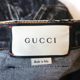 Gucci Acid Wash Skinny Jeans Faded Black Stretch Cotton Size 24 available at CelebrityOwned.com img_8