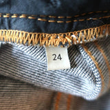 Gucci Acid Wash Skinny Jeans Faded Black Stretch Cotton Size 24 available at CelebrityOwned.com img_9