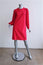 Gucci Pleated-Sleeve Shift Dress Magenta Silk & Stretch Crepe Size Medium