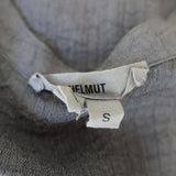 HELMUT Helmut Lang Top Breeze Gray Crinkled Chiffon Size Small Sleeveless Blouse available at CelebrityOwned.com img_6