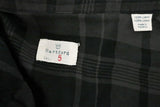 Hartford Plaid Button Down Shirt Gray/Black Cotton Size 5 Long Sleeve Top available at CelebrityOwned.com img_7