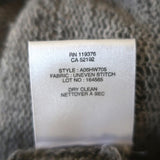 Helmut Lang Sweater Gray Uneven Stitch Knit Size Small V-Neck Pullover available at CelebrityOwned.com img_10