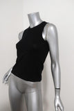 Herve Chapelier Top Black Cotton Knit Size Small Sleeveless Shell available at CelebrityOwned.com img_2