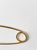 Hillier Bartley Tiger's Eye Round Safety Pin Brooch 24k Gold-Plated Brass available at CelebrityOwned.com img_3