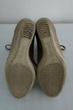 Hogan Rebel Wedge Sneakers Beige Leather Size 39.5 Lace-Up High Top available at CelebrityOwned.com img_9