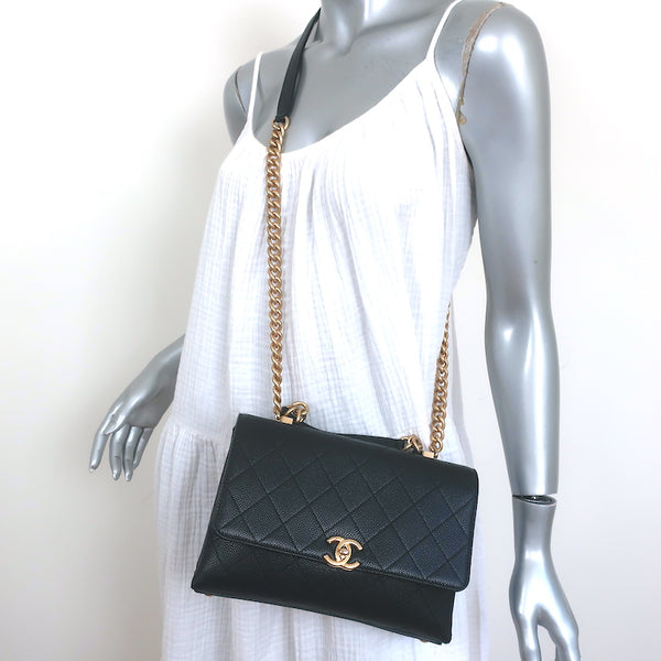 chanel pre owned deep v neck dress item, Gold Chanel Mini CC Flap Chevron  Leather Crossbody Bag