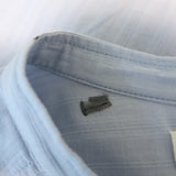 Isabel Marant Etoile Long Sleeve Shirtdress Light Blue Tonal Stripe Size 38