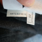 Brunello Cucinelli Monili Trim V-Neck Long Sleeve Top Charcoal Size Medium