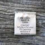 Haute Hippie Sequin Tunic Sweater Light Gray Silk-Cashmere Knit Size Medium