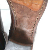 Officine Creative Chelsea Boots Brown Leather Size 38 Mid-Heel Ankle Boots